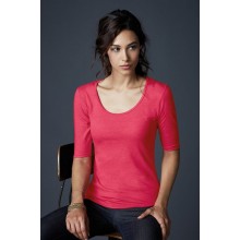 T-shirt Tri-Blend Donna Manica 3/4 - Anvil